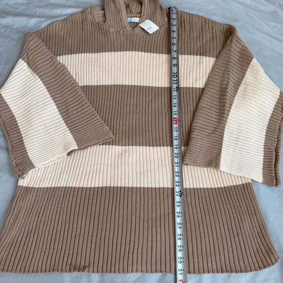 Free People Free-est Brown, Striped, Hoodie, Kami Sweater Set NWT- S/M - Picture 11 of 16